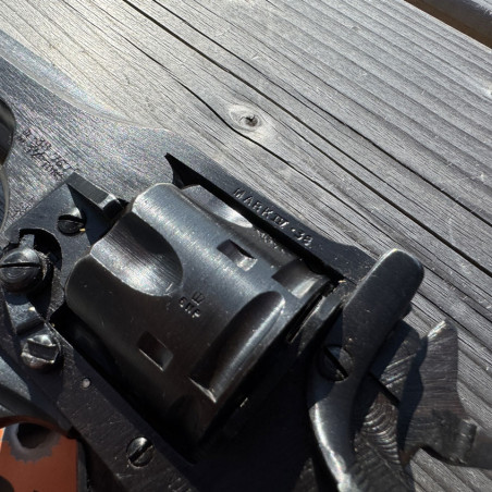 OCCASION - WEBLEY & SCOTT Mark IV Canon 5 pouces Cal. 38 S&W "WAR FINISH" WWII - GRADE A+