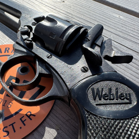OCCASION - WEBLEY & SCOTT Mark IV Canon 5 pouces Cal. 38 S&W "WAR FINISH" WWII - GRADE A+