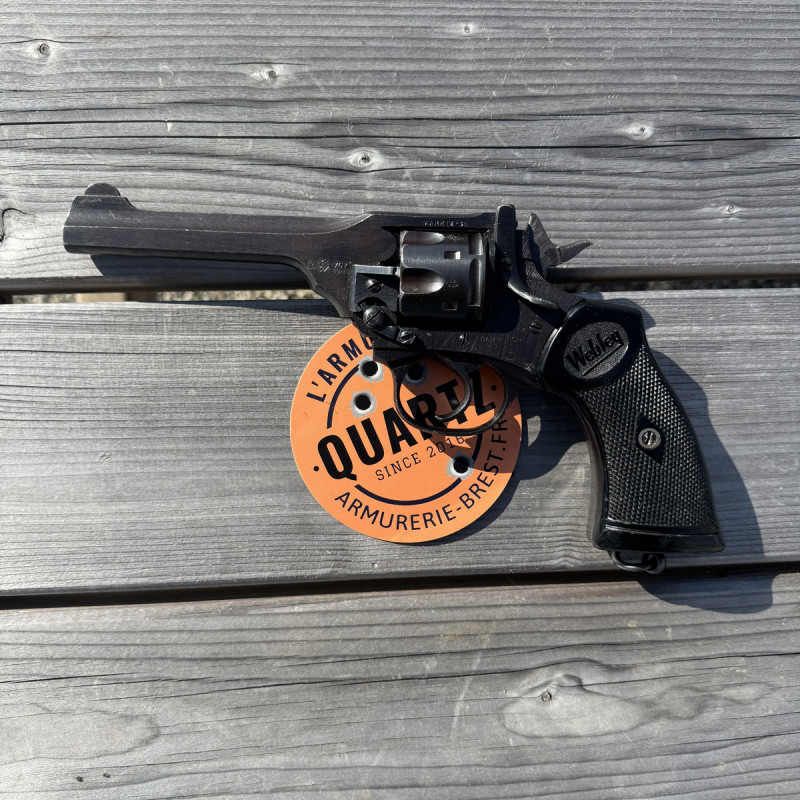 OCCASION VENDUE - WEBLEY & SCOTT Mark IV Canon 5 pouces Cal. 38 SW S&W "WAR FINISH" WWII - GRADE A+