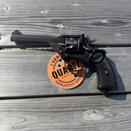 OCCASION - WEBLEY & SCOTT Mark IV Canon 5 pouces Cal. 38 S&W "WAR FINISH" WWII - GRADE A+