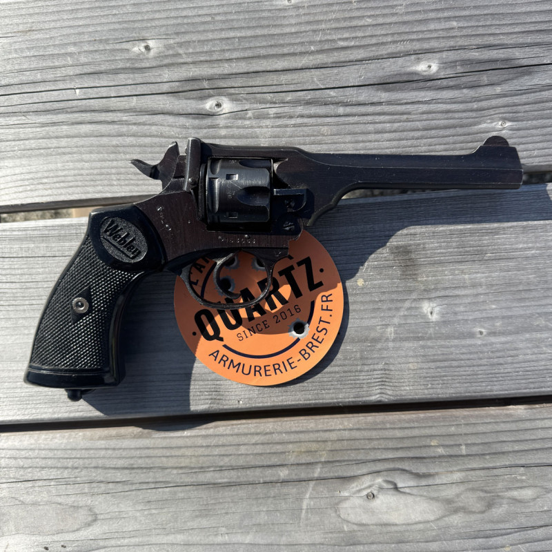 OCCASION - WEBLEY & SCOTT Mark IV Canon 5 pouces Cal. 38 S&W "WAR FINISH" WWII - GRADE A+