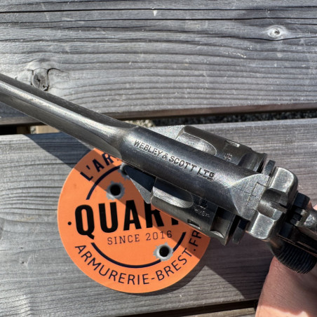 OCCASION - WEBLEY & SCOTT Mark IV Canon 5 pouces Cal. 38 S&W "WAR FINISH" WWII - GRADE A