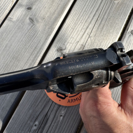OCCASION - WEBLEY & SCOTT Mark IV Canon 4 pouces Cal. 38 S&W "WAR FINISH" WWII - GRADE B
