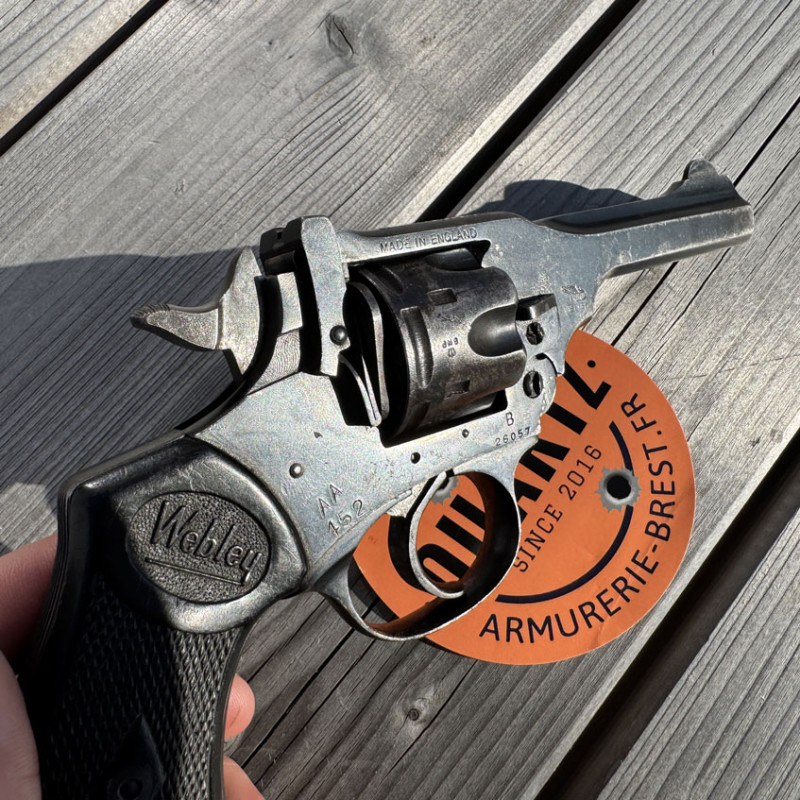 OCCASION - WEBLEY & SCOTT Mark IV Canon 4 pouces Cal. 38 SW S&W "WAR FINISH" WWII - GRADE B