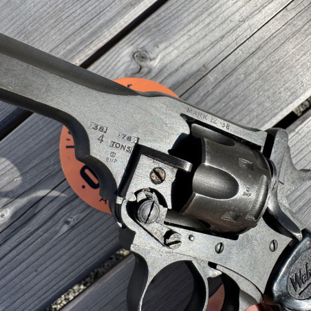 OCCASION - WEBLEY & SCOTT Mark IV Canon 4 pouces Cal. 38 S&W "WAR FINISH" WWII - GRADE A