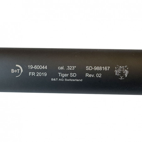 OCCASION - BRUGGER & THOMET - Silencieux Tiger Light 308 Win / 300 BLK - Cal. Max : 8mm (.323") - Taraudage 5/8x24 TPI