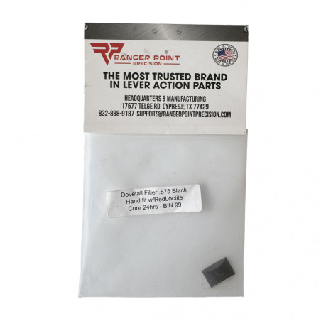 Ranger Point Precision - Bouchon / Plaque d’obturation pour rainure en queue‑d’aronde 3/8" — Noir