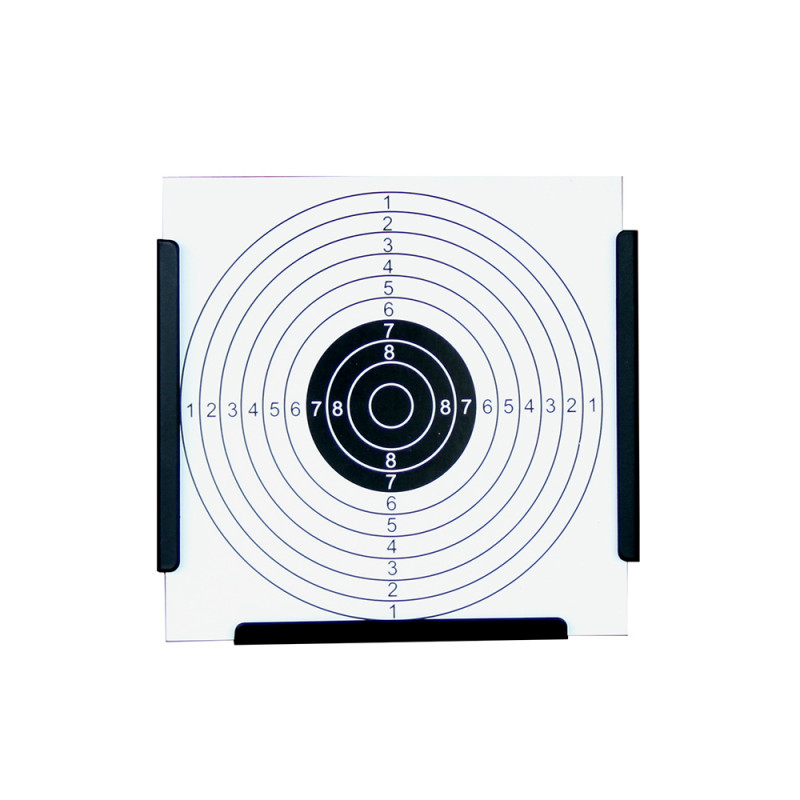 Porte Cible FFTIR 10m 17x17cm Conique Métallique pour Plombs 4,5mm 20 Joules Max