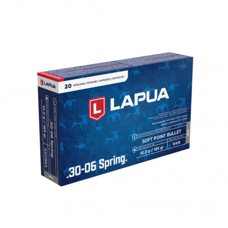 LAPUA - Boite de 20 cartouches .30-06 Springfield 185 gr. Mega SFP Soft Point Bullet