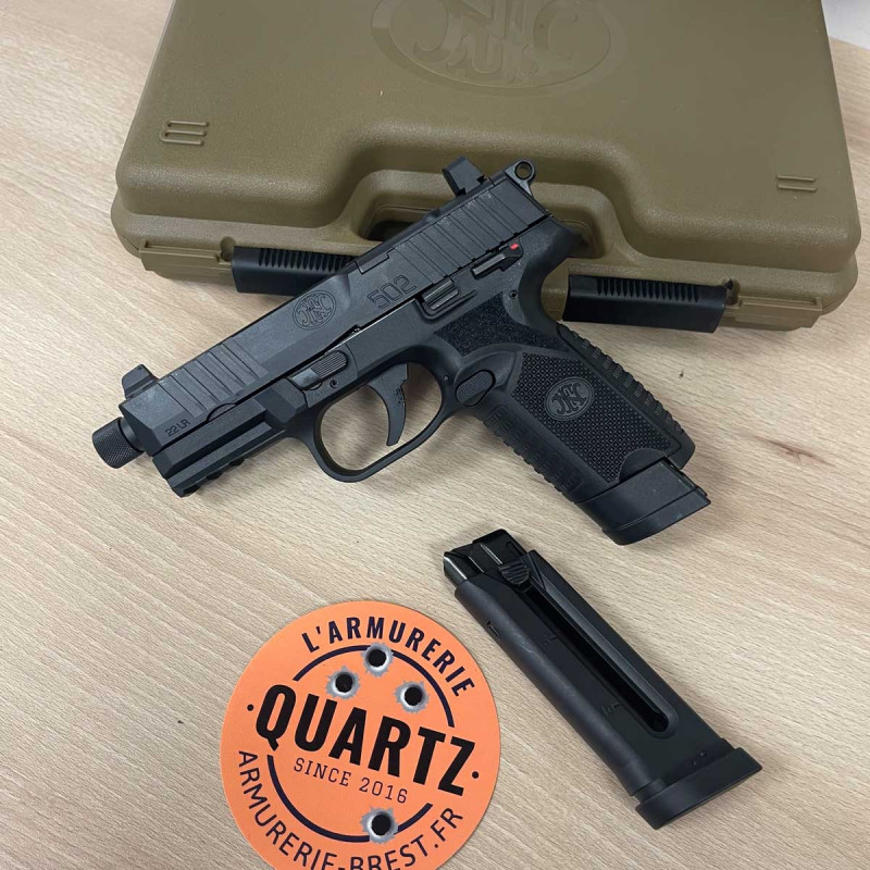 Pistolet FN 502 Tactical cal. 22LR Noir