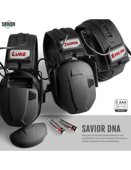 Savior Equipment - Casque Antibruit Electroniques Apollo - Noir