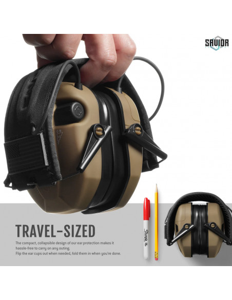Savior Equipment - Casque Antibruit Electroniques Apollo - Tan