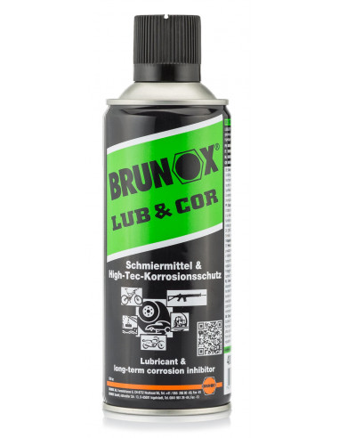 BRUNOX - Aérosol de Lubrifiant "Milieu Humide - Anti-Corrosion Longue Durée" pour Armes 400 ml
