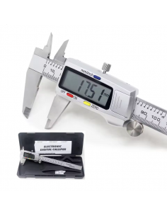 LES INDISPENSABLES - Pied à Coulisse Numérique Inox Metric et Imperial 150mm 0,01mm LR44
