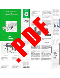 PDF - Guide utilisateur du FAMAS à plombs par MAS GIAT + Lettre "Complément au guide utilisateur"
