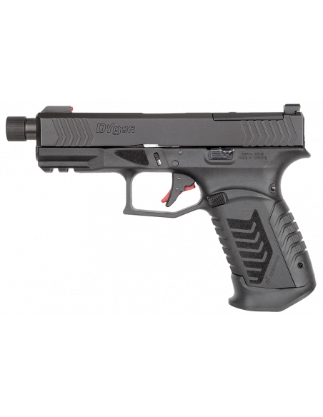 DERYA - Pistolet DY9 SR C101 OR Noir Fileté 1/2-28 TPI "Optics Ready" cal. 9x19mm
