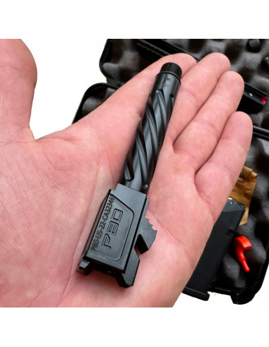 POLYMER 80 - PFS9 COMPACT Canon Fluté et Fileté 1/2-28 TPI Cal. 9x19mm - CLONE GLOCK 19 Fileté