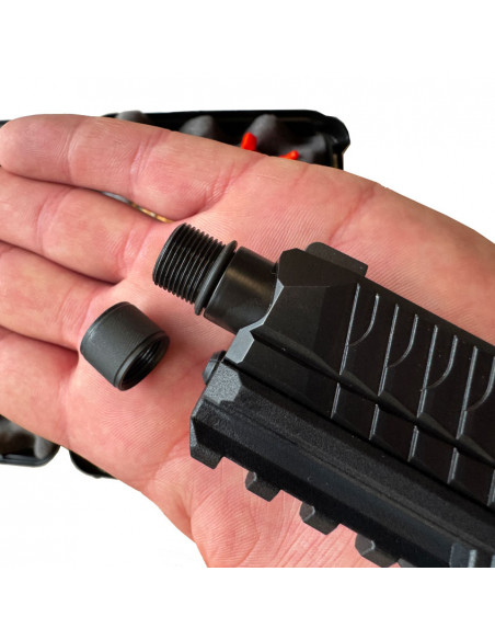 POLYMER 80 - PFS9 COMPACT Canon Fluté et Fileté 1/2-28 TPI Cal. 9x19mm - CLONE GLOCK 19 Fileté