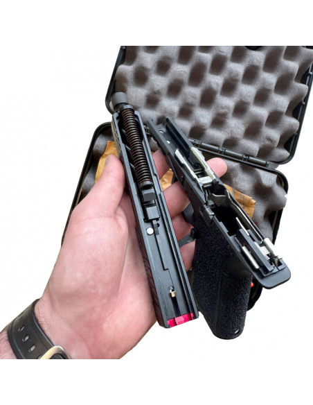 POLYMER 80 - PFS9 COMPACT Canon Fluté et Fileté 1/2-28 TPI Cal. 9x19mm - CLONE GLOCK 19 Fileté