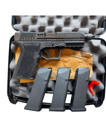 POLYMER 80 - PFS9 COMPACT Canon Fluté et Fileté 1/2-28 TPI Cal. 9x19mm - CLONE GLOCK 19 Fileté