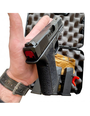 POLYMER 80 - PFS9 COMPACT Canon Fluté et Fileté 1/2-28 TPI Cal. 9x19mm - CLONE GLOCK 19 Fileté