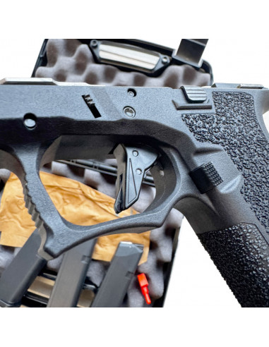 POLYMER 80 - PFS9 COMPACT Canon Fluté et Fileté 1/2-28 TPI Cal. 9x19mm - CLONE GLOCK 19 Fileté