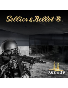 Sellier & Bellot - Boite de 50 cartouches 7,62x39mm  124 grains FMJ 2