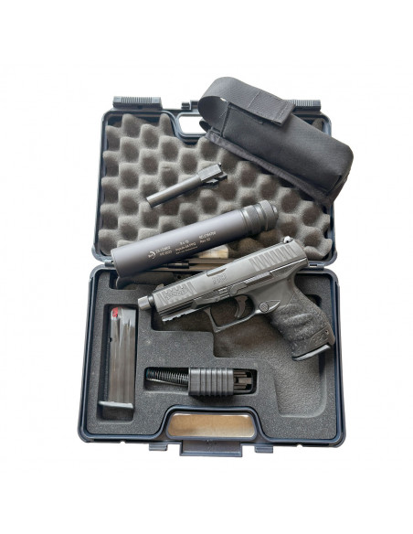OCCASION - Pistolet WALTHER PPQ Cal. 9x19mm + Réducteur de son Brugger & Thomet Impuls IIA PPQ