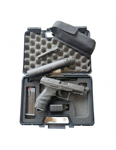 OCCASION - Pistolet WALTHER PPQ Cal. 9x19mm + Réducteur de son Brugger & Thomet Impuls IIA PPQ