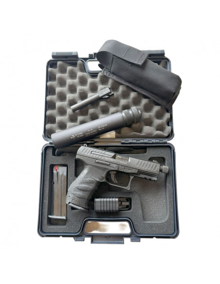 OCCASION - Pistolet WALTHER PPQ Cal. 9x19mm + Réducteur de son Brugger & Thomet Impuls IIA PPQ