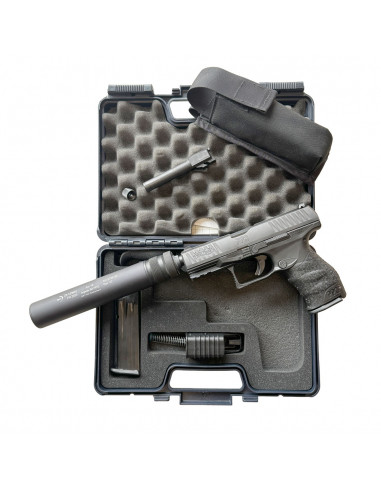 OCCASION - Pistolet WALTHER PPQ Cal. 9x19mm + Réducteur de son Brugger & Thomet Impuls IIA PPQ