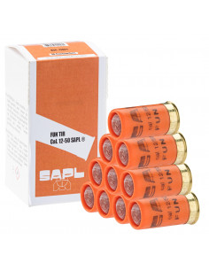 10 cartouches Gomm cogne balle caoutchouc cal. 12/50