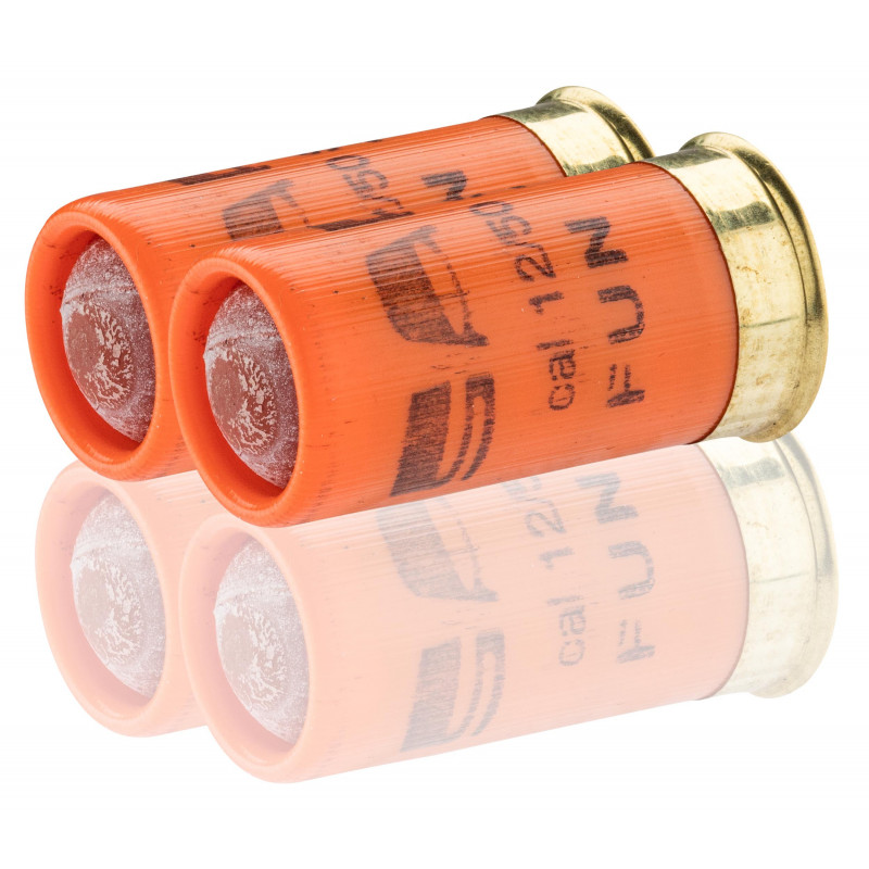 10 cartouches Gomm cogne balle caoutchouc cal. 12/50