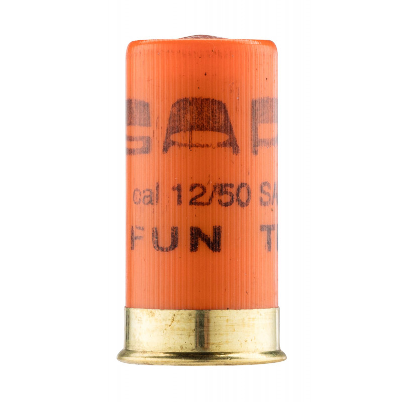 10 cartouches Gomm cogne balle caoutchouc cal. 12/50