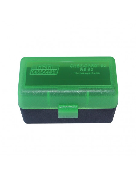 MTM - Boite RS-50 à couvercle pour 50 Cartouches 223 Rem.