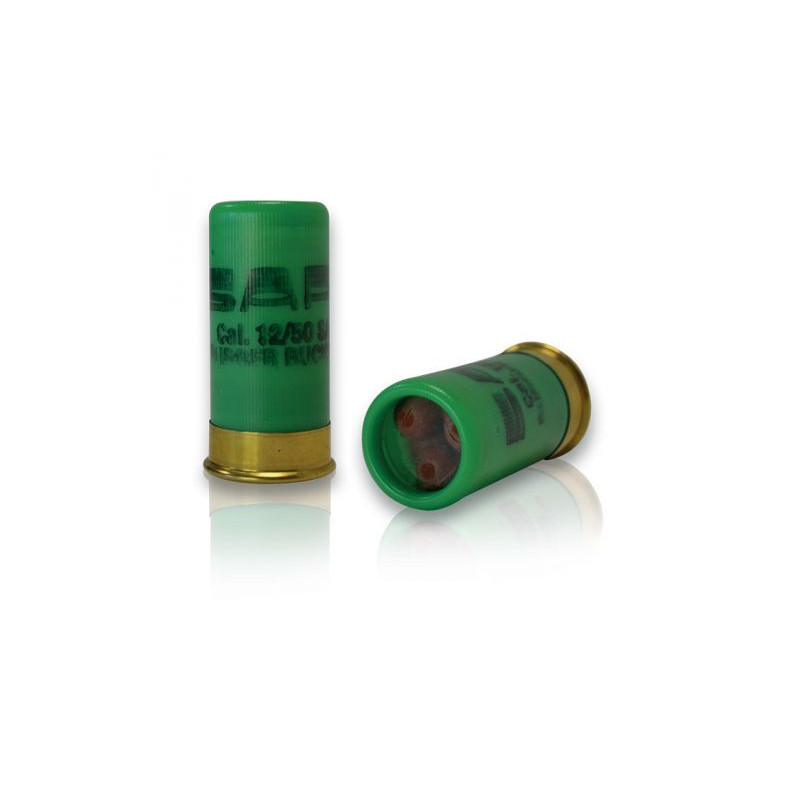 10 cartouches Gomm cogne chevrotine caoutchouc cal. 12/50