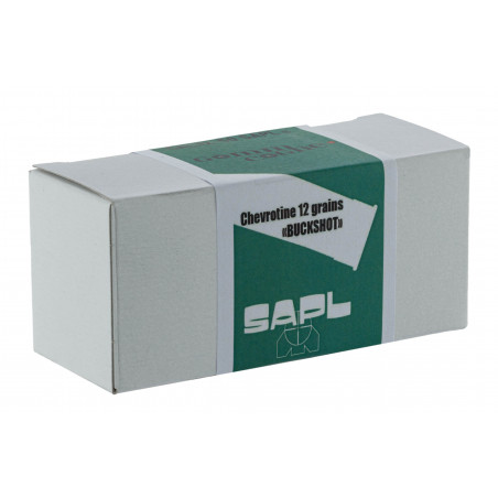 10 cartouches Gomm cogne chevrotine caoutchouc cal. 12/50