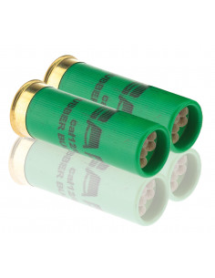 5 cartouches Gomm cogne chevrotine caoutchouc cal. 12/67 2