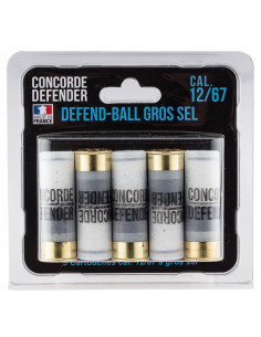 5 cartouches de gros sel cal. 12/67