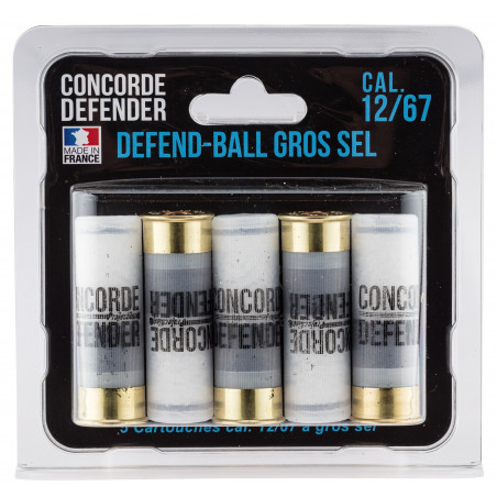 5 cartouches de gros sel cal. 12/67