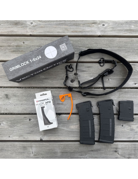 OCCASION VENDUE - Carabine AERO PRECISION M4E1 AR-15 Canon 14,5 Pouces Cal. 5,56mm OTAN + Lunette + Accessoires