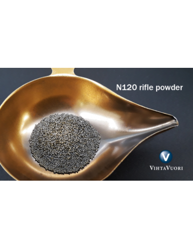 Poudre Vihtavuori N120 1Kg – Rechargement carabine petit calibre