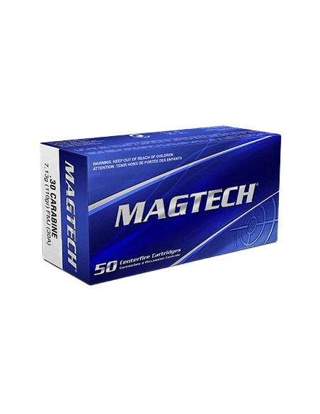 MAGTECH - Boite de 50 Cartouches 30M1 30 Carbine 110gr FMJ - Munitions USM1