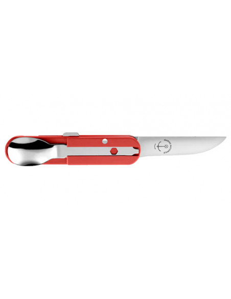 TB OUTDOOR - Couteau Repas Bivouac Marine Nationale - Rouge