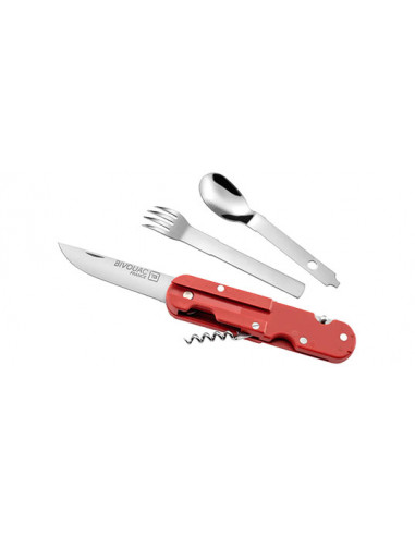 TB OUTDOOR - Couteau Repas Bivouac Marine Nationale - Rouge