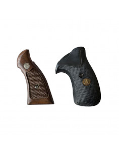 Grip Plaquette - Pachmayr SK-G S&W K/L Frame avec SQUARE BUTT + Smith & Wesson Original Bois 2