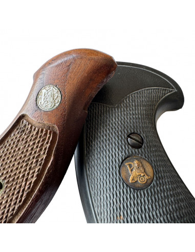 Grip Plaquette - Pachmayr SK-G S&W K/L Frame avec SQUARE BUTT + Smith & Wesson Original Bois
