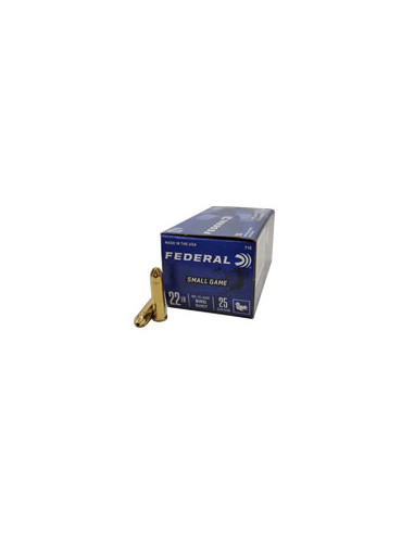 FEDERAL - 50 Munitions Chasse "Grenaille" Cartouches 22LR Bird Shot 25 Grains 12 Plombs