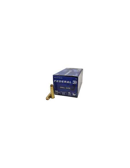 FEDERAL - 50 Munitions Chasse "Grenaille" Cartouches 22LR Bird Shot 25 Grains 12 Plombs