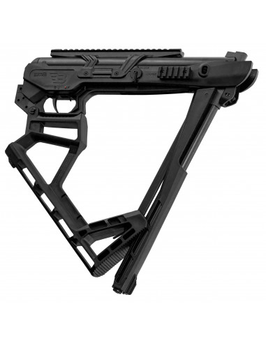 BLACK BUNKER - Carabine à Air Comprimé Pliante BM8 Noir Cal. 4,5mm - 19,9 joules